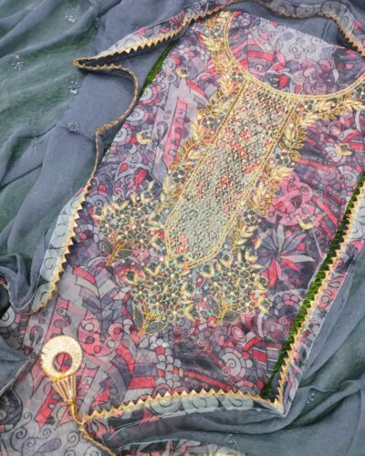 Geometric Multi Color Suit Set