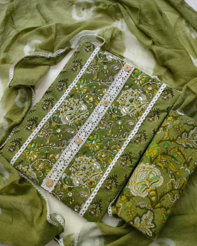 Ethnic Unstitched Suit Set